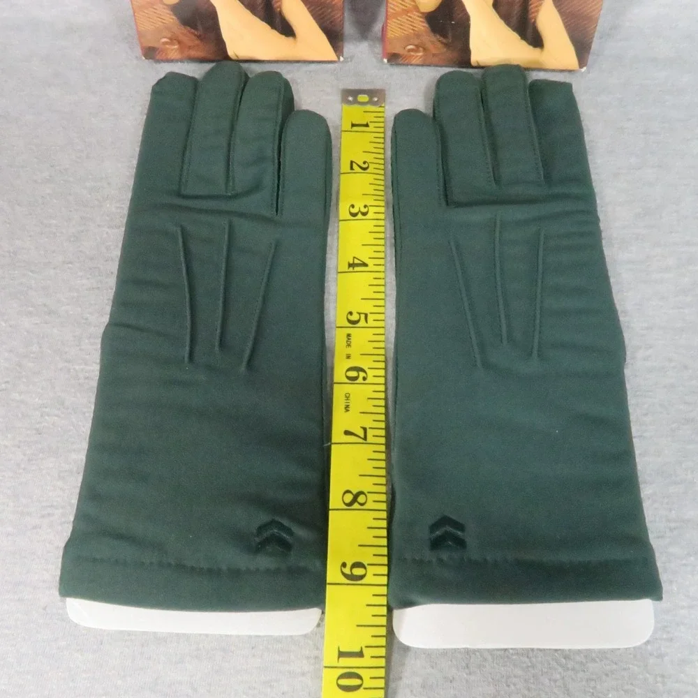 Isotoner Warm Tailored Classic Gloves Forest Knit Stretch Vintage NEW Lot of 2 - Picture 3 of 8